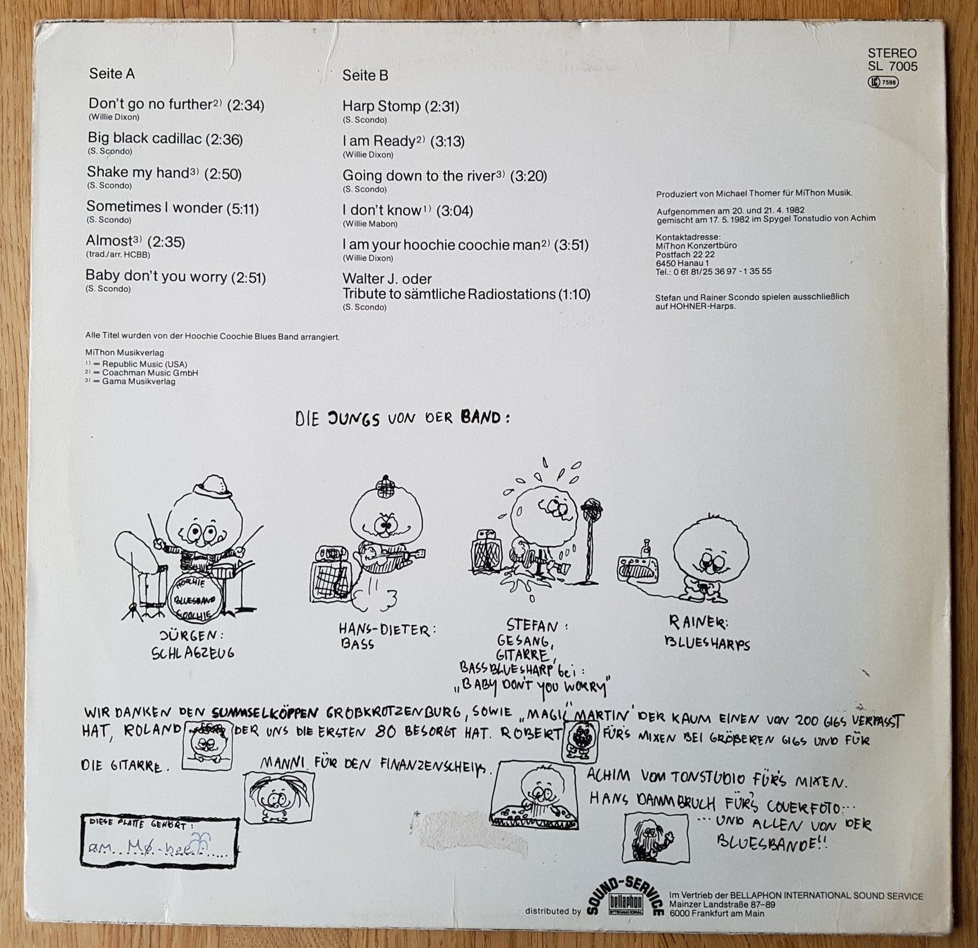 Dischi in vinile: Hoochie-Coochie Blues Band – Usato da Meggen venduto da Ricardokoch 1