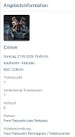 Konzertticket Crimer