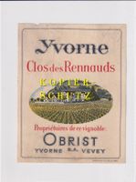 Etikette - Yvorne "Clos des Rennauds" /bd