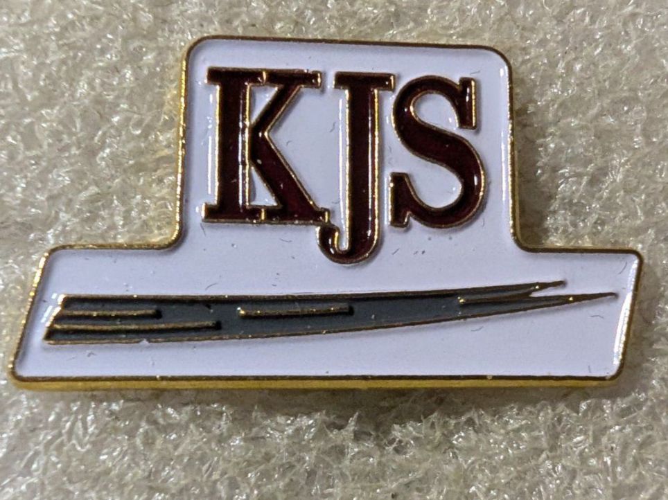 Placchette & Badge: Ansteckpin 205: KJS – Usato da Oppligen venduto da Pin-Fall-Shop
