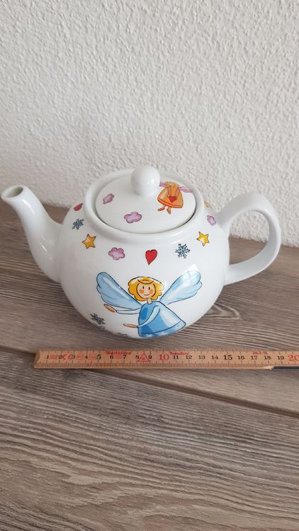 Porzellan-Tasse Mit Schutzengel-Motiv Von Cha Cult – 0,35 Liter, Gelb Mit Stern, Mikrowellen- & Spülmaschinenfest