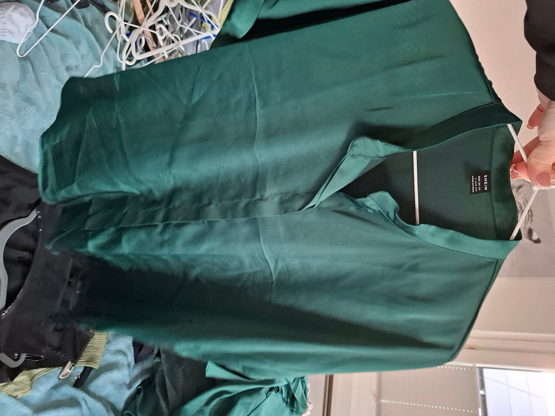 Camicette: Bluse grün satin – Usato da Jona venduto da Mel_Rose_283