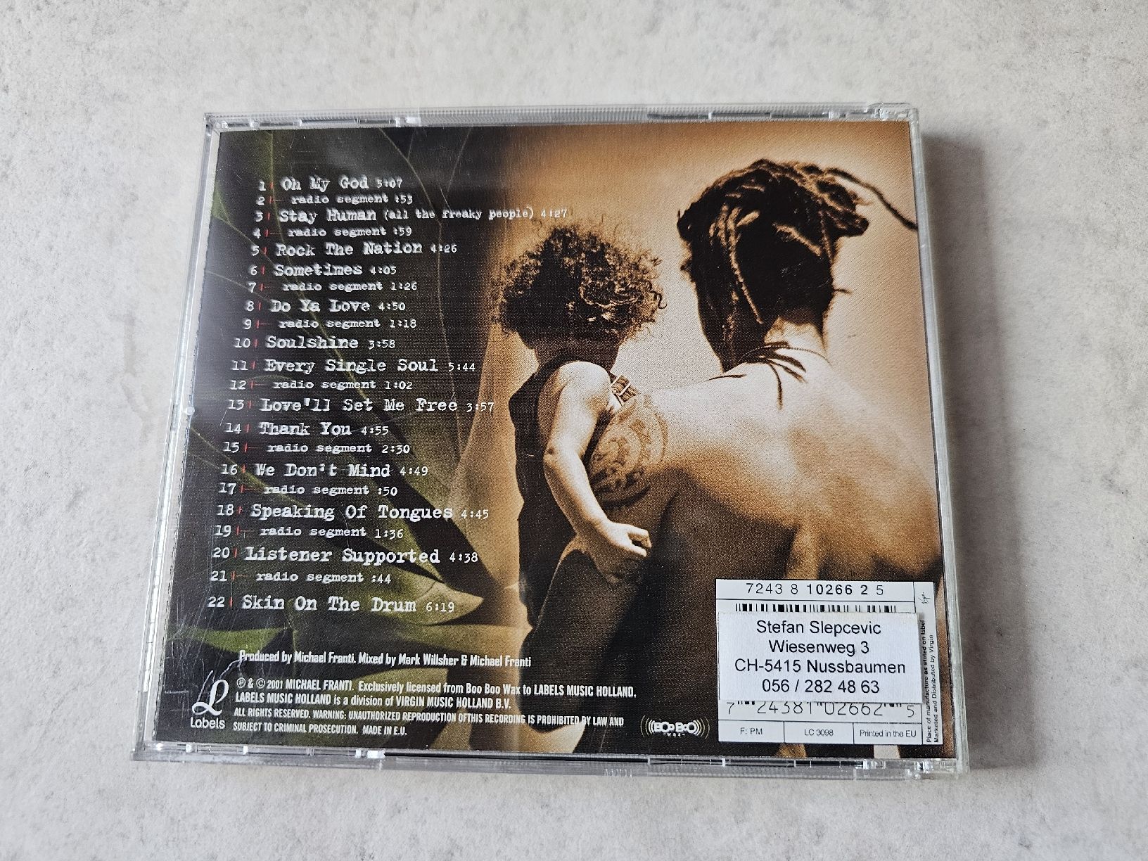 CD: Michael Franti & Spearhead  -  Stay Human – Usato da Schneisingen venduto da backstore24 1