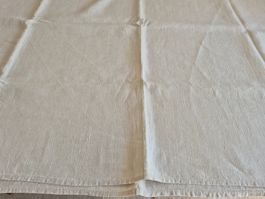 Antikes Leinentischtuch 230x168 cm