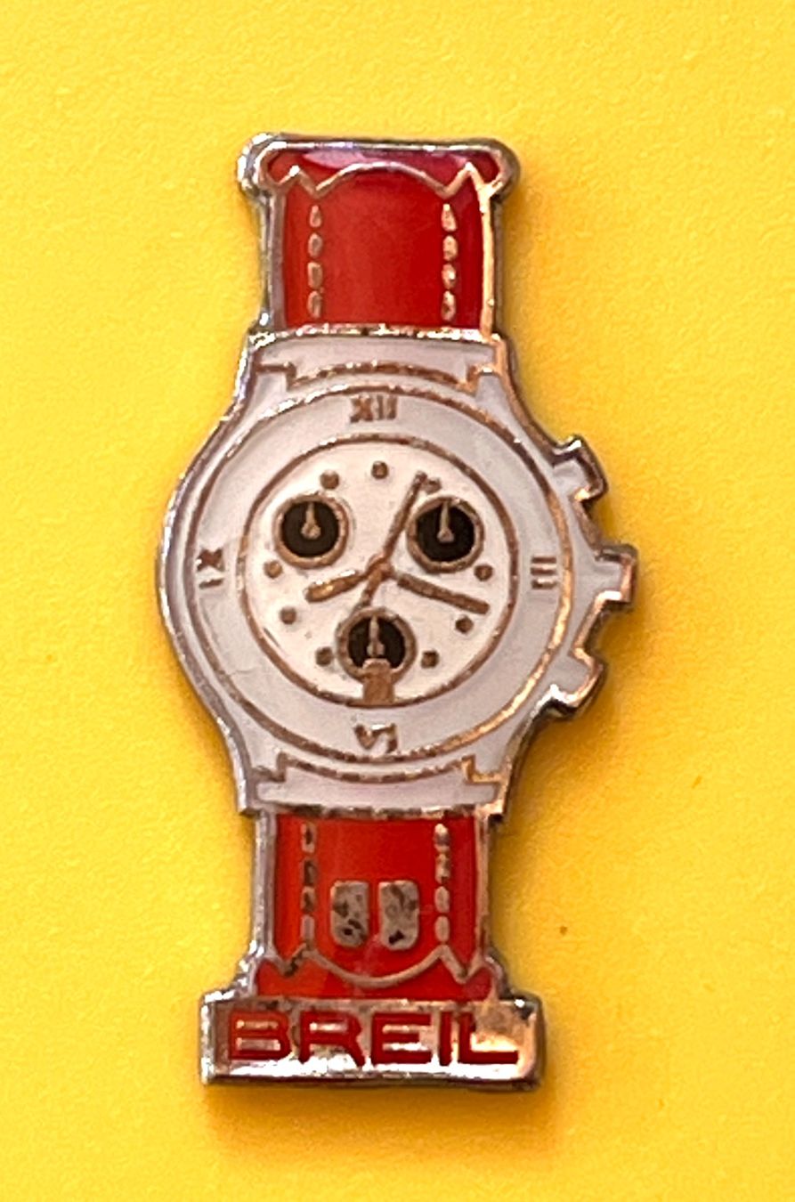 Placchette & Badge: PIN - MONTRE - SUISSE - BREIL – Usato da Renan BE venduto da johncactus