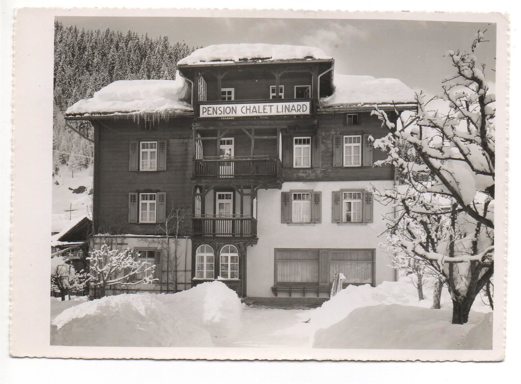 Cartoline postali: KLOSTERS Pension Chalet Linard – Usato da Jona venduto da philajona