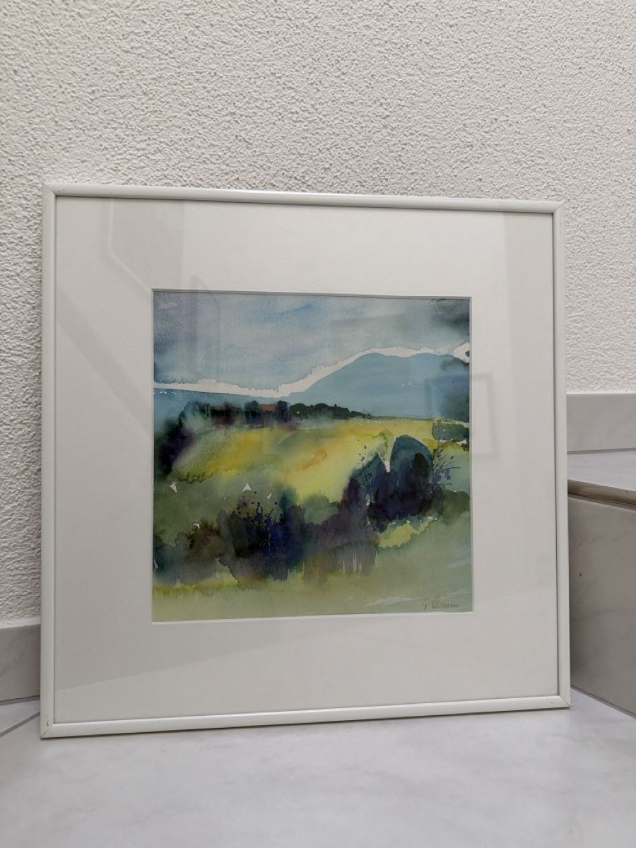 Dipinti: Gilbert Hennin, Aquarell, Landschaft. – Usato da Biberist venduto da Momo33 2