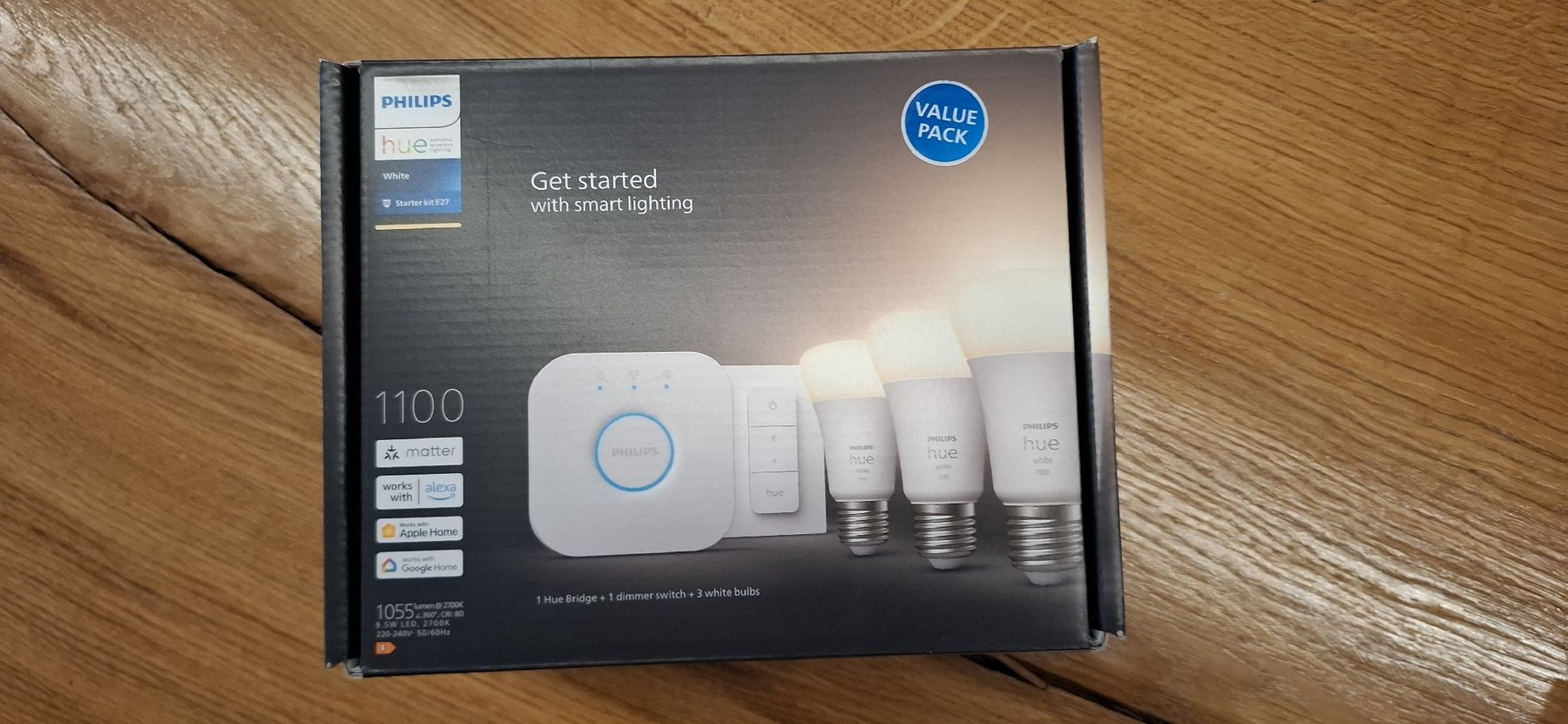 Philips Lampade: Philips Hue White Starter Kit 1100 Neu – Nuovo e nell'imballaggio originale da Guntershausen venduto da Jtattoo