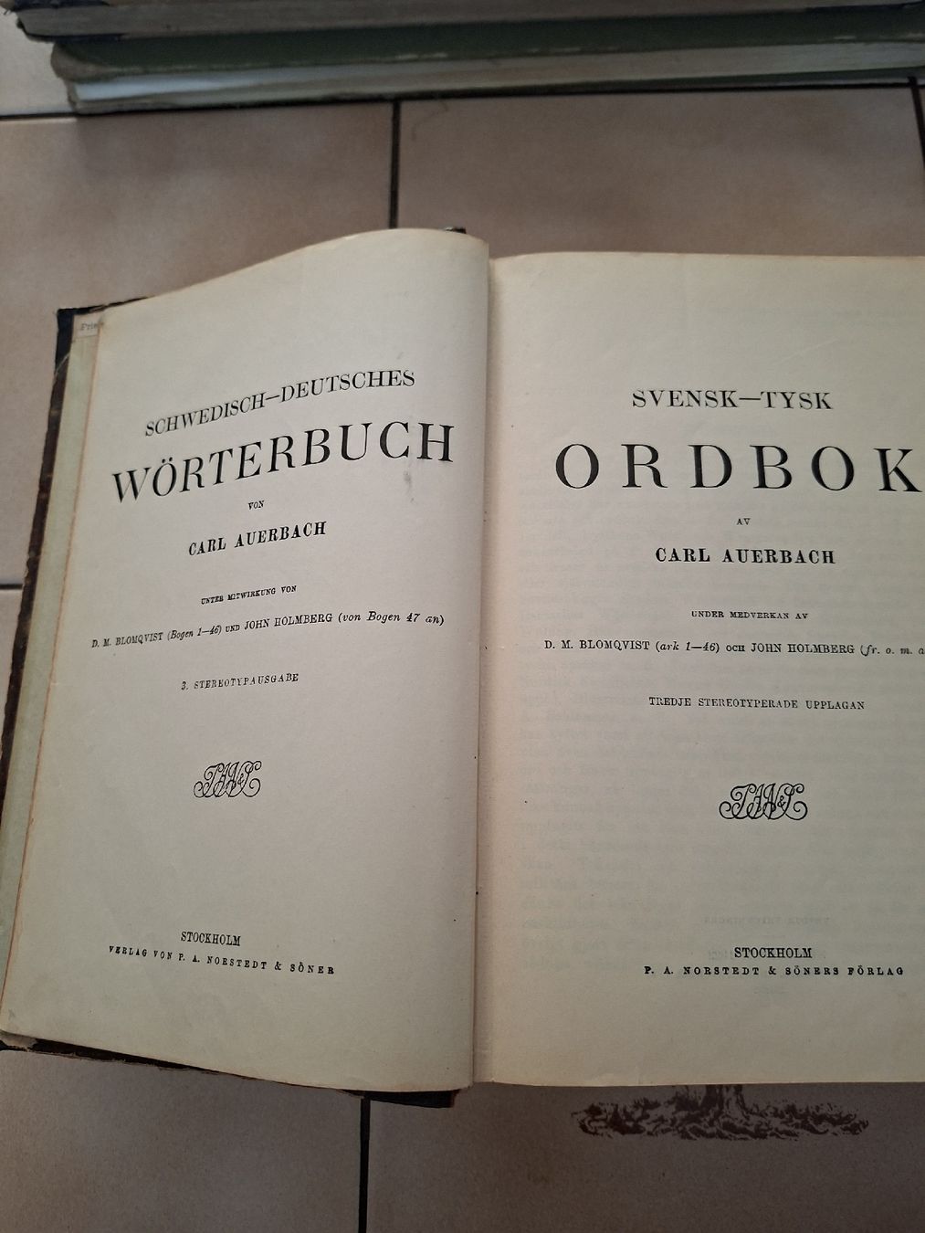 Bücher: Wörterbuch Schwedisch - Deutsch 1922 – Gebraucht aus Meierskappel von rigihans 1