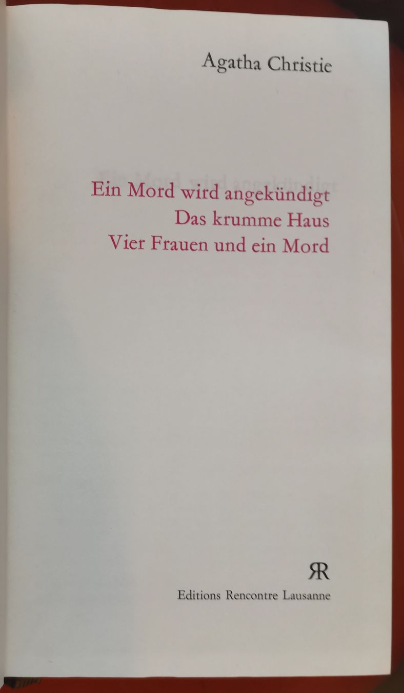 Bücher: Agatha Christie Sammlung - 14 Bände - Editions Rencontre – Gebraucht aus Bottighofen von andax 3