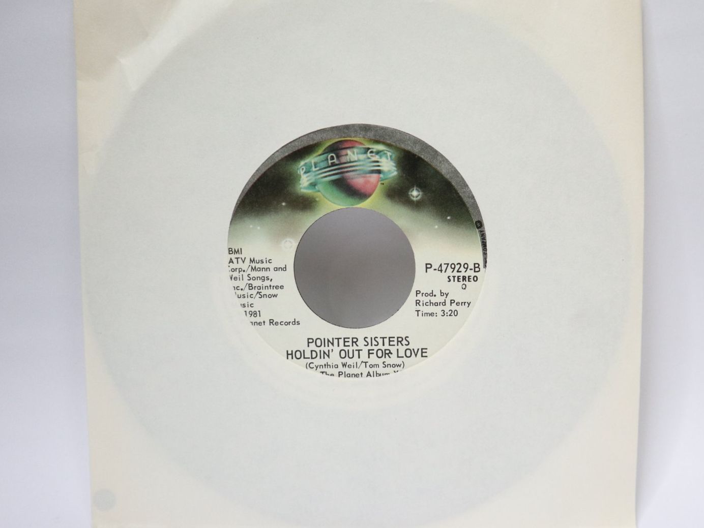 Dischi in vinile: Vinyl Single Pointer Sisters Slow Hand für Jukebox – Usato da Eschenbach SG venduto da Astalavista 1