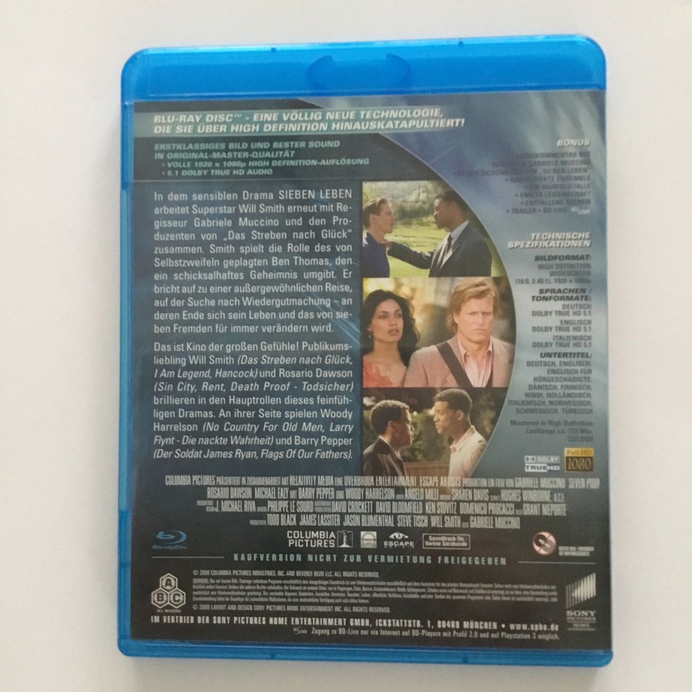 Tutti i DVDs: Sieben Leben- Blu Ray - Neu Wertig – Nuovo (secondo la descrizione) da Blauen venduto da sternchen66 1