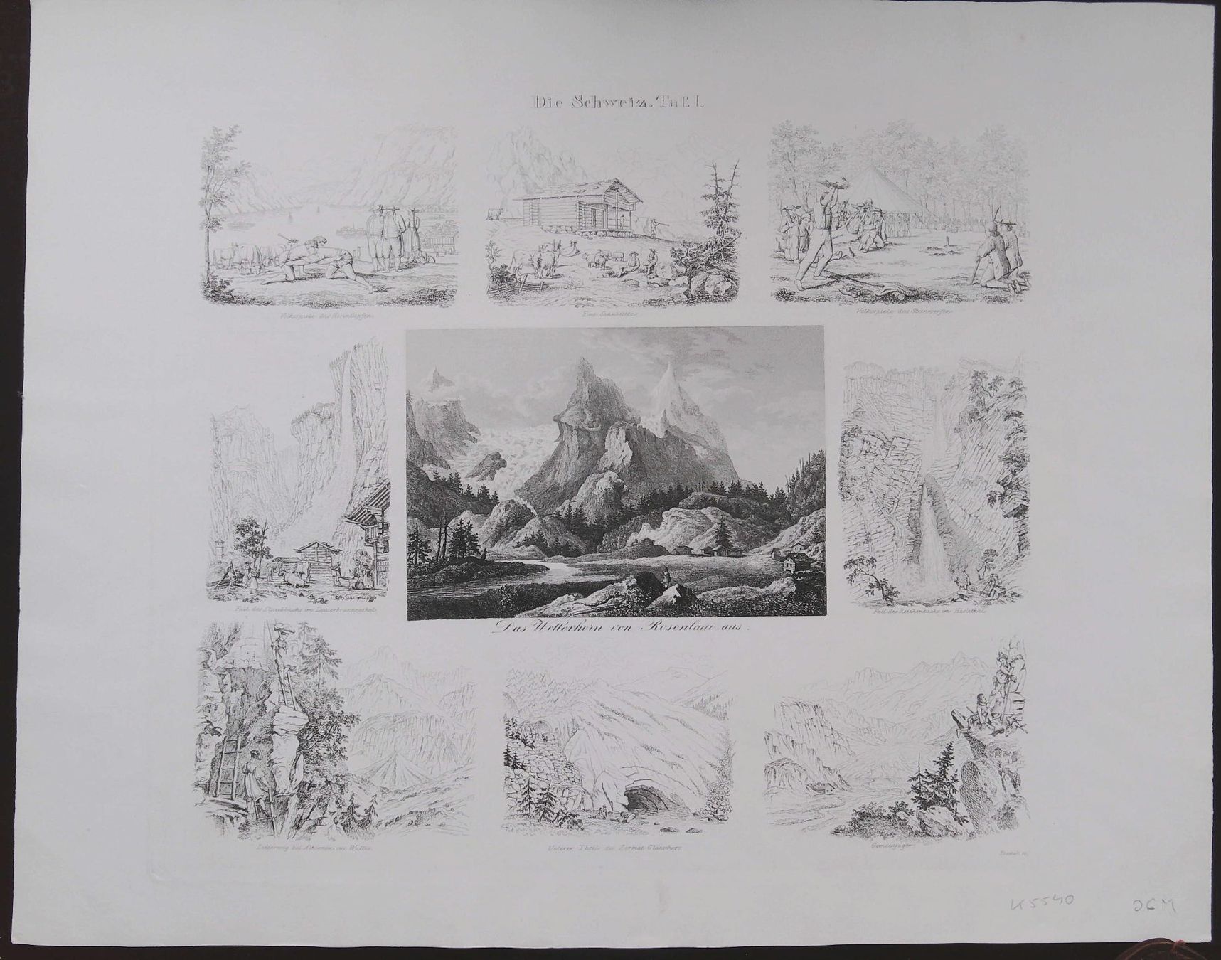 Stiche: Schweiz 3 Gruppenblätter 1856 – Gebraucht aus Rafz von Helvet32