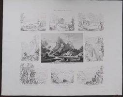Schweiz 3 Gruppenblätter 1856
