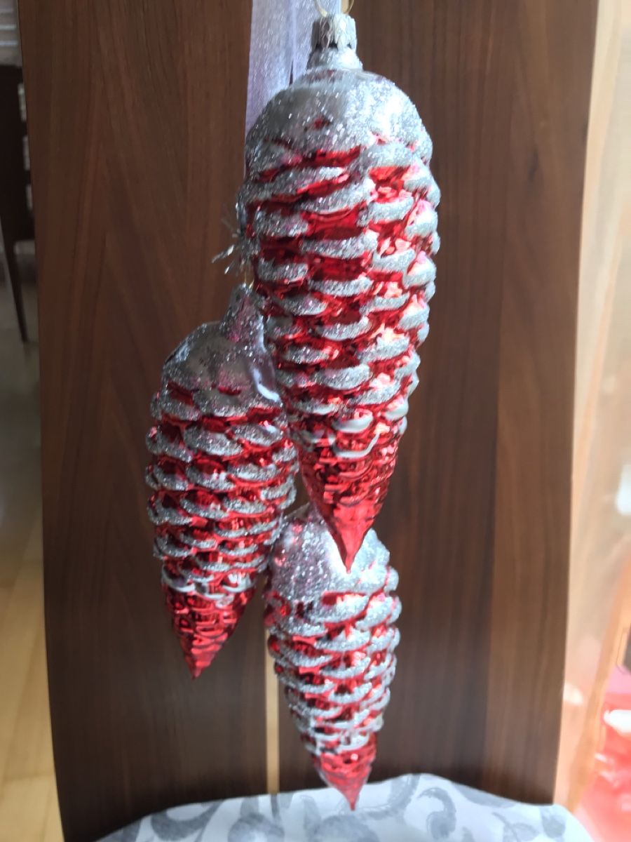 Tutte le decorazioni: Gehänge rote Zapfen Christbaumschmuck – Nuovo e nell'imballaggio originale da Alpnach Dorf venduto da marvo 3