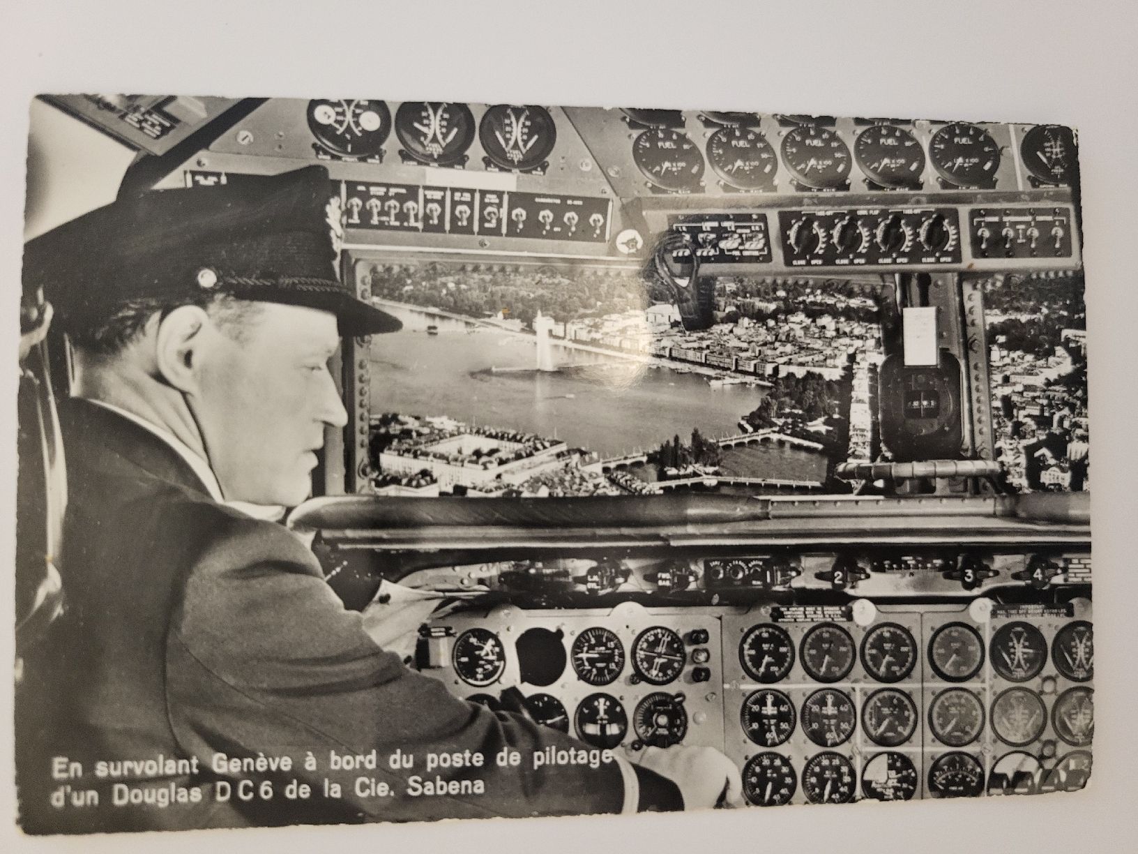 Ansichtskarten: Ansichtskarte Pilot Cockpit Douglas DC6 RZ – Gebraucht aus nunningen von mic_88k2
