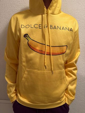 Gelber Dolce & Banana Hoodie, Grösse M, neuwertig!