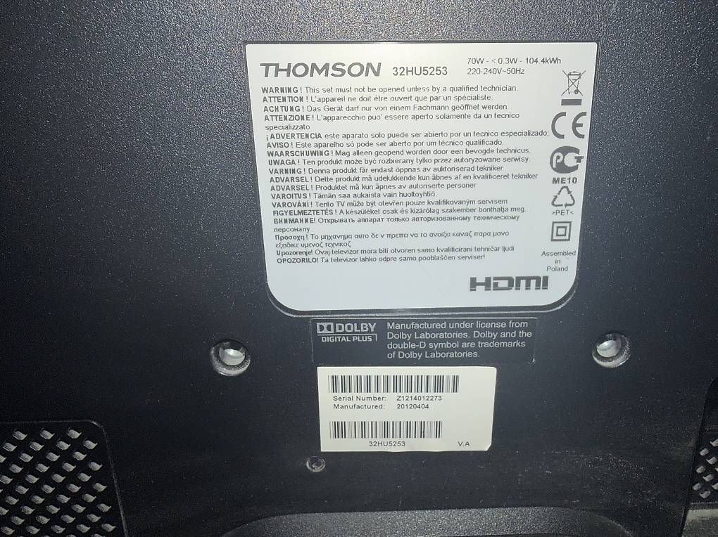 Appareils TV: TV Thomson 32'' – D'occasion à Genève par ldr_c95f 2