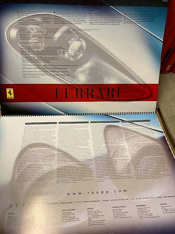 Ferrari Kalender: Ferrari Kalender-Sammlung 1991-2023 – Gebraucht aus Aristau von Sandra_blanco 2