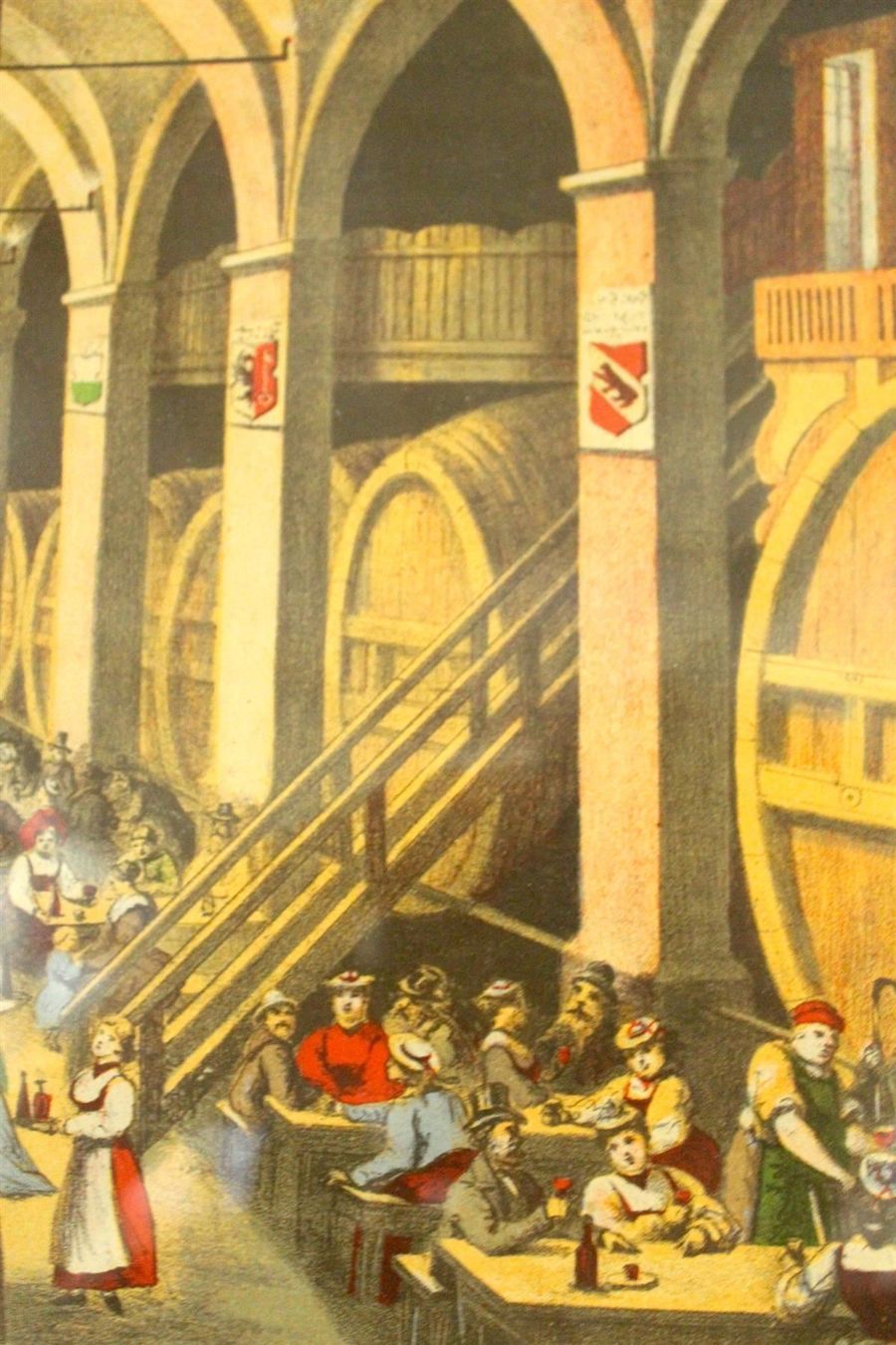 Incisioni: KORNHAUSKELLER BERN (Schweiz, 19. Jh.) – Usato da Bern venduto da Vintageprints 5