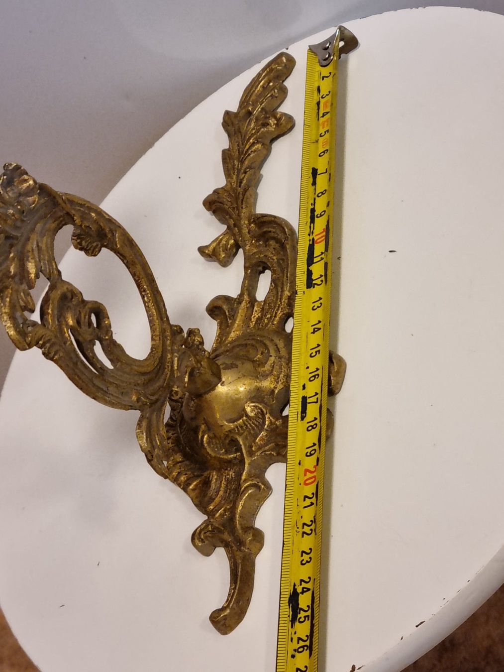 Portacandele: Antiker Wandkerzenhalter Messing/Bronze um 1900 – Usato da Scharnachtal venduto da devin03 4