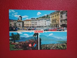 Locarno Tessin mehrbildrig mit Piazza alte Autos