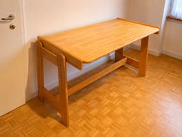 Livipur Massivholz Pult höhenverstellbar 122×70 cm