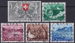 PP 1953, Serie B61-B65, Ersttag Vollstempel