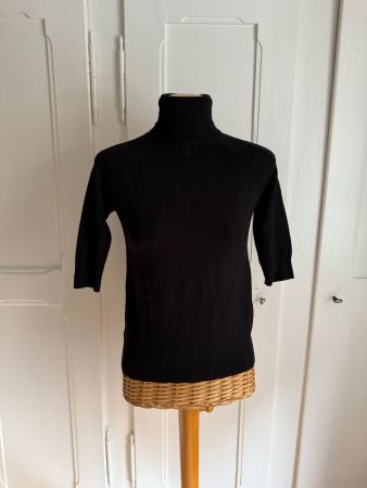 ZARA - Feinstrick Rollkragenshirt schwarz S