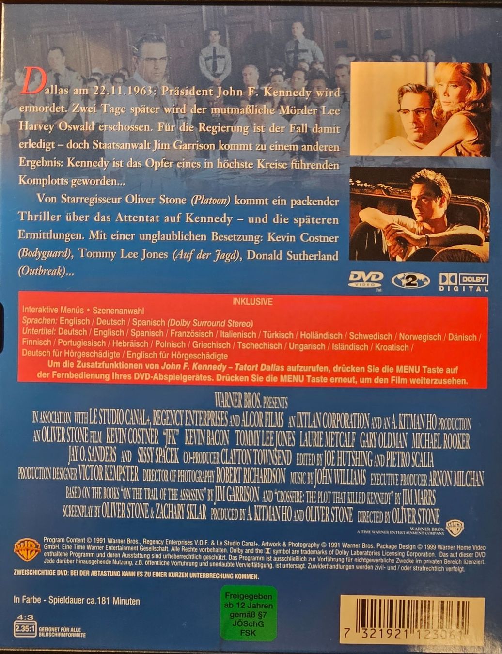 Alle DVDs: JFK - Tatort Dallas – Gebraucht aus Wahlen b. Laufen von Cg10 1