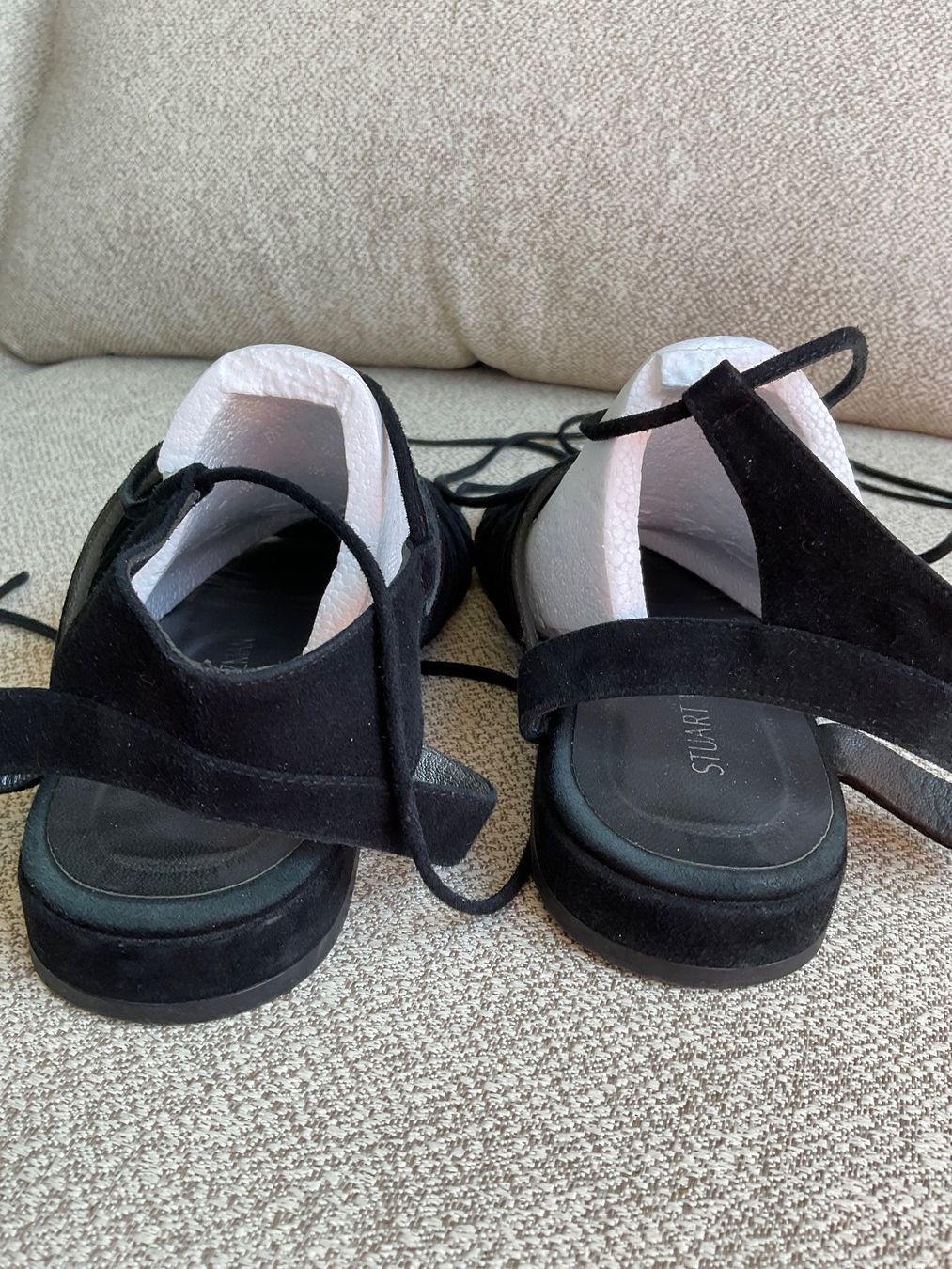 Stuart Weitzman Scarpe da donna: Stuart Weitzman Leder Sandalen Gr 38.5 schwarz – Usato da Urdorf venduto da alda02 3