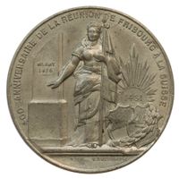 Medaille Tir Fédéral Fribourg 1881