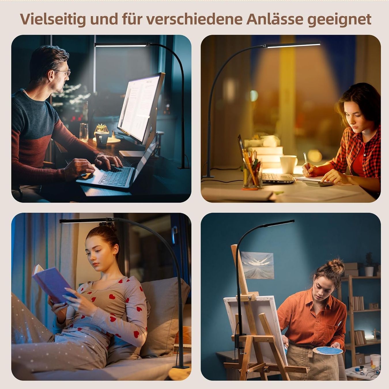 Lampade: LED Schreibtischlampe klemmbar dimmbar augenschonend – Nuovo e nell'imballaggio originale da Neuhausen venduto da apo_zn9s 5