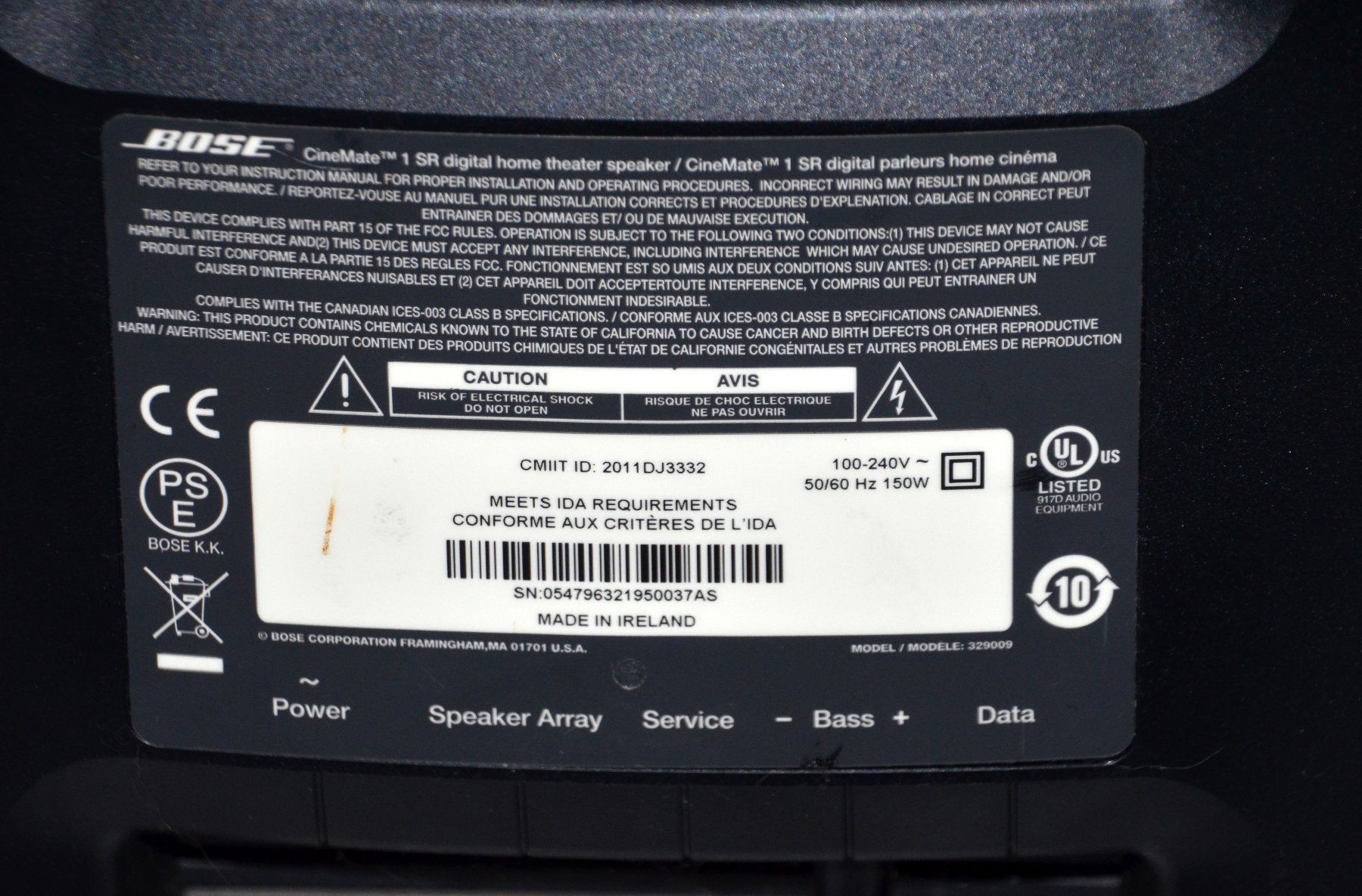 Bose Casse acustiche: Bose CineMate 1 SR Subwoofer – Usato da Collonges venduto da arashee 4