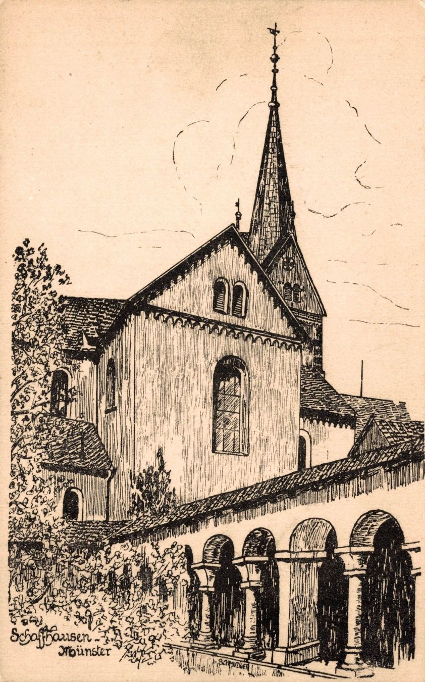 Ansichtskarten: Schaffhausen. Münster – Gebraucht aus Bronschhofen von Astore