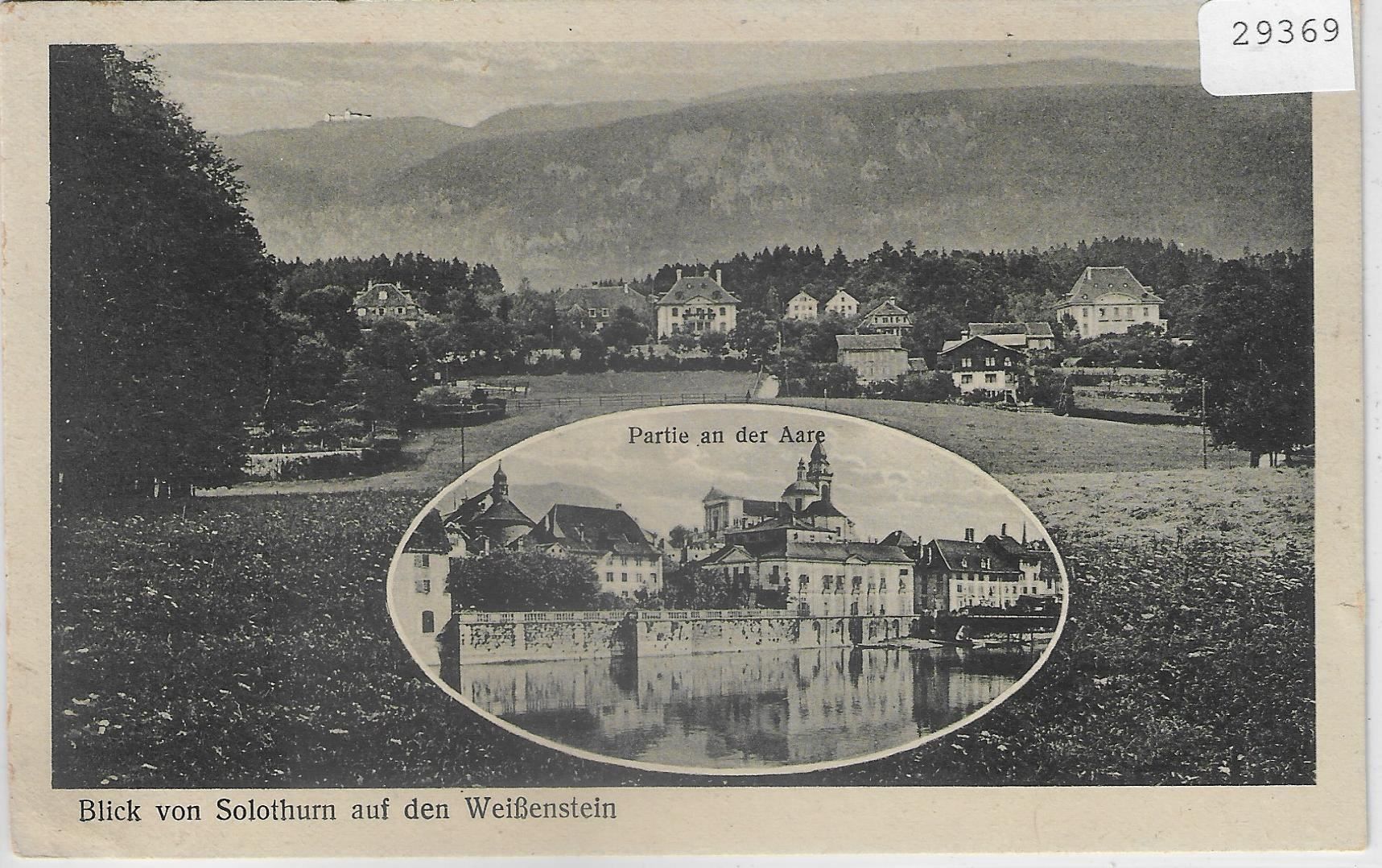 Cartoline postali: Blick von Solothurn auf den Weissenstein – Usato da Ettingen venduto da Kartenplanet