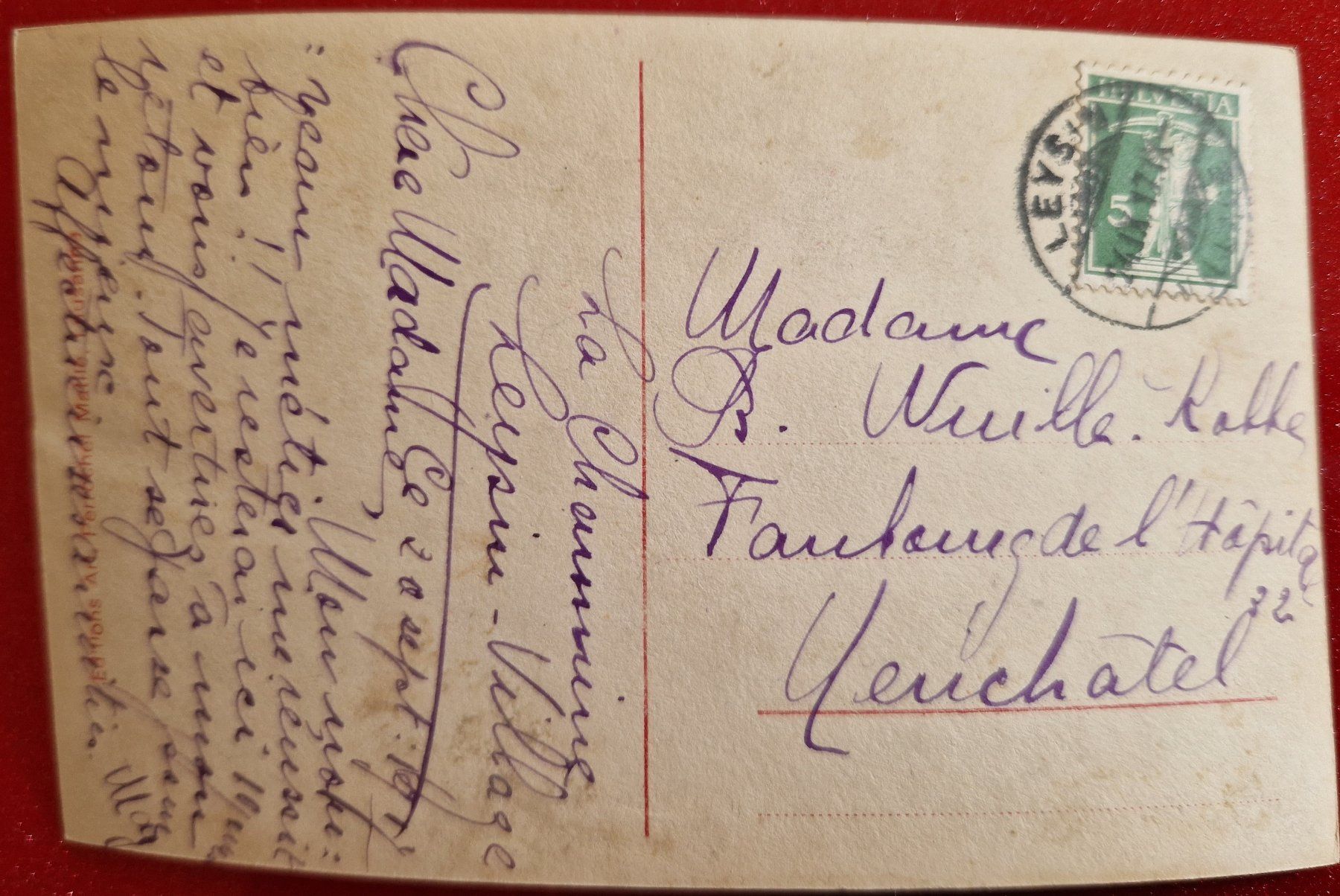 Cartoline postali: Leysin Vue générale 1917 – Usato da Melchnau venduto da Fishel 1