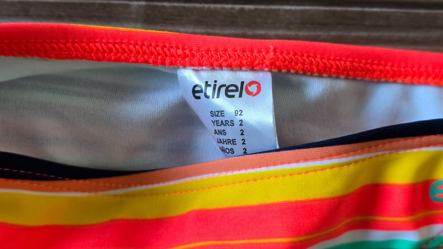 Costumi da bagno: Etirel Bikinihose - 92 - Bunt gestreift – Nuovo (secondo la descrizione) da Thalwil venduto da VitaMini 1