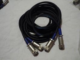 2x alte  Audio blau VHS Video Player anschluss Kabel