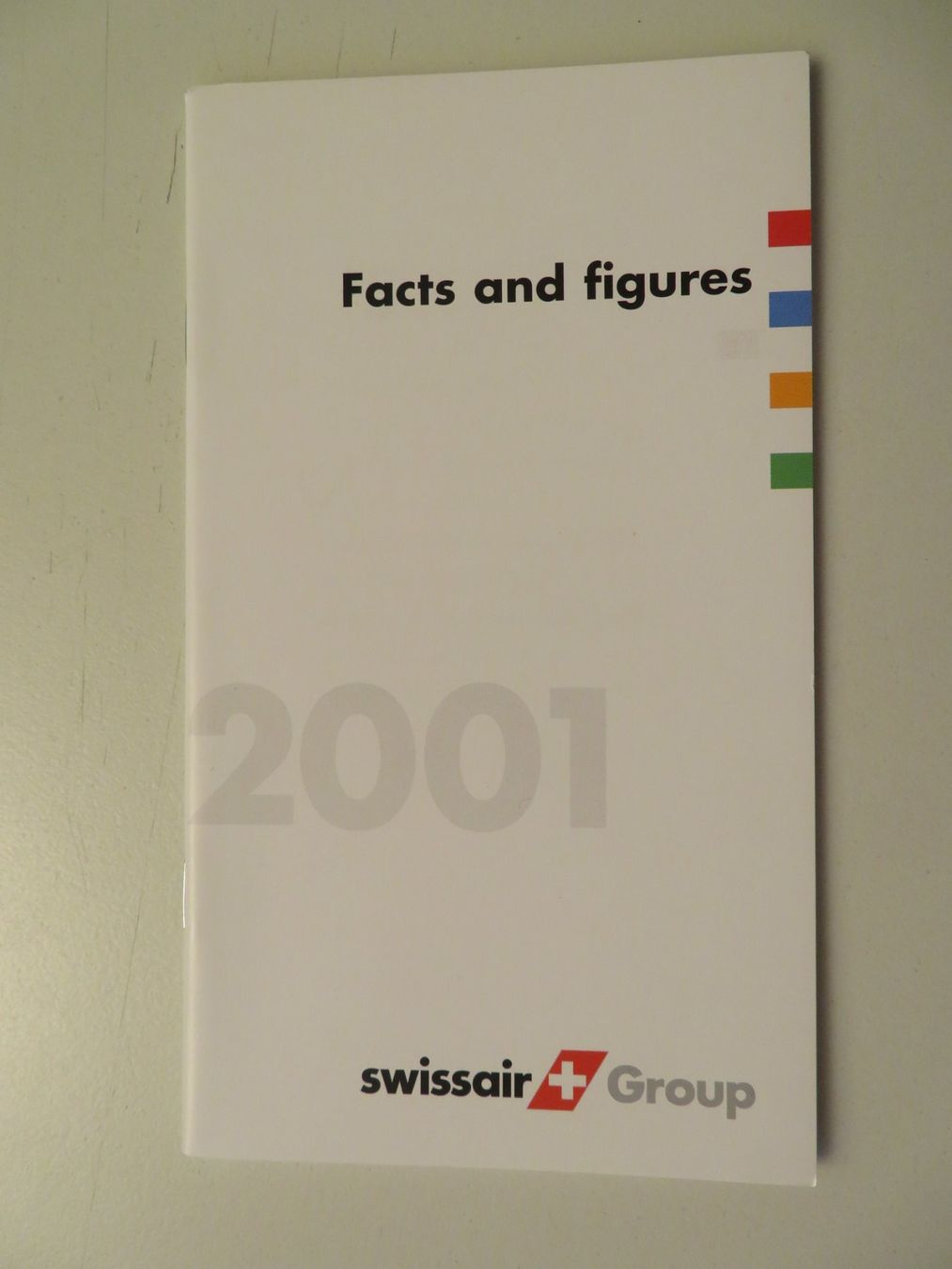 Swissair Dokumente: Swissair Facts and Figures 2001 – Neu (gemäss Beschreibung) aus Nürensdorf von Wini56
