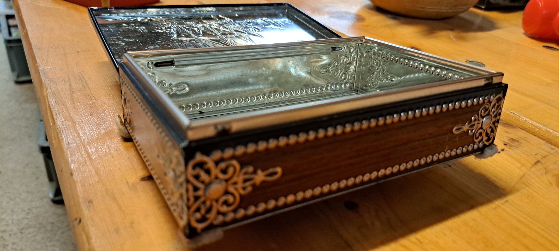 Barattoli: Vintage Schatulle / Schmuckkästchen mit Schiffs-Motiv Top – Usato da Wädenswil venduto da mh012 2