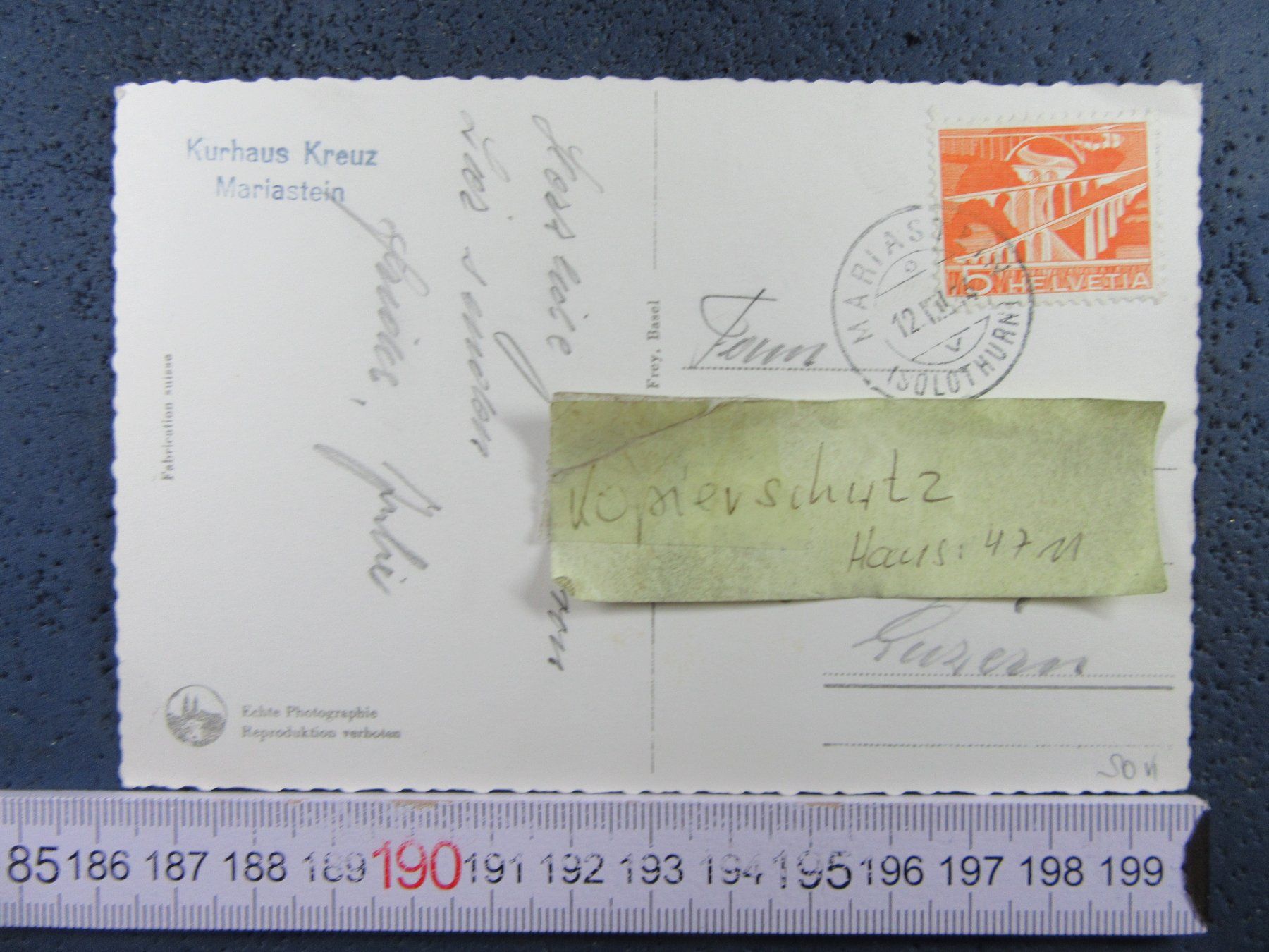 Cartoline postali: MARIASTEIN BASILIKA MIT GNADENBILD 1954 SO AK – Usato da Ettingen venduto da Hausi4711 1