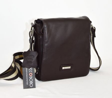 Herren Tasche Messenger Bag/Echtes Leder/unisex/braun /NEU