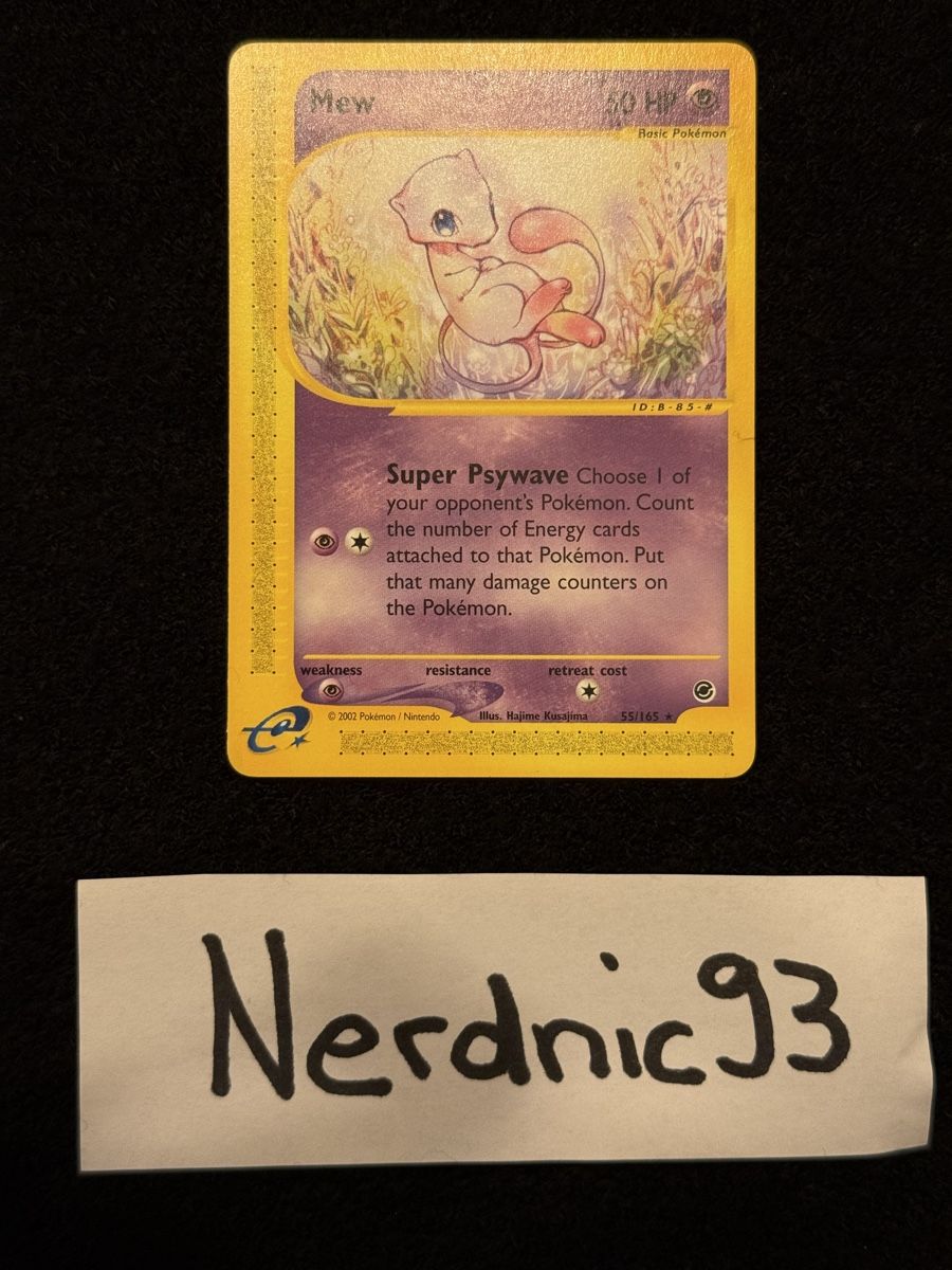 Pokémon Carte collezionabili: Pokémon Mew 55/165 Expedition Base Set Regular Rare – Nuovo (secondo la descrizione) da Glattpark(Opfikon) venduto da Nerdnic93