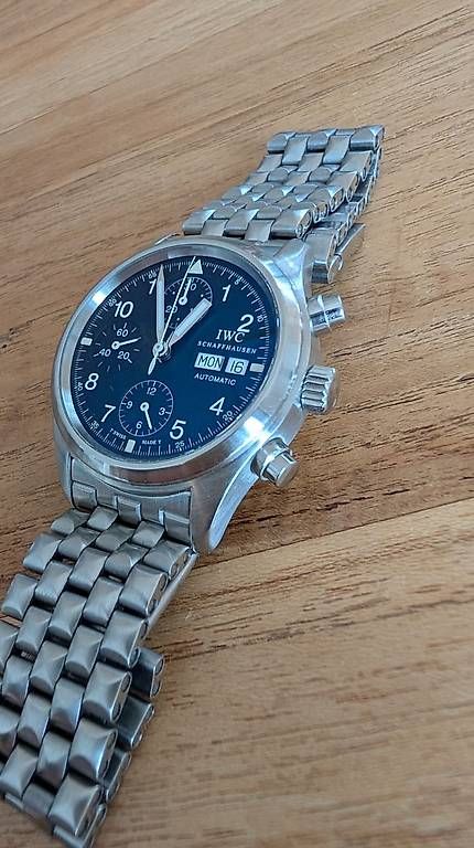 IWC Orologi: IWC Fliegerchronograph Ref. 3706 Durchmesser 39mm – Usato da Brunnen venduto da Alfa 2