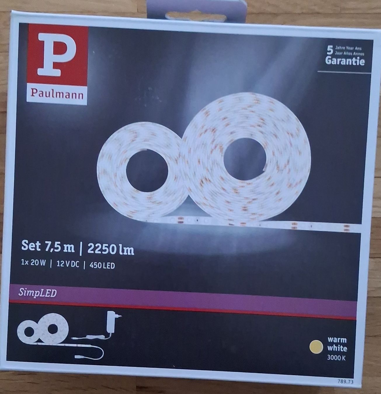 Ghirlande e barre luminose: Striscia LED Paulmann SimpLED 7.5m, nuova, calda e luminosa! – Nuovo e nell'imballaggio originale da Jona venduto da api_sdn2