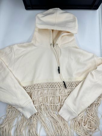 H&M Studio Hoodie, S/S 2021, Creme, Gr. S