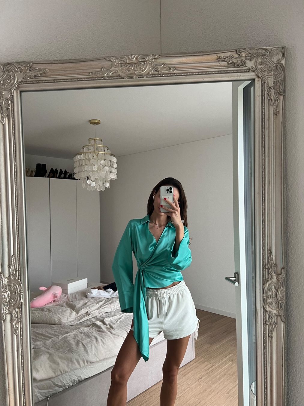 Zara Camicette: Wickelbluse, Türkis, Gr. S – Nuovo (secondo la descrizione) da Zürich venduto da llor.dell