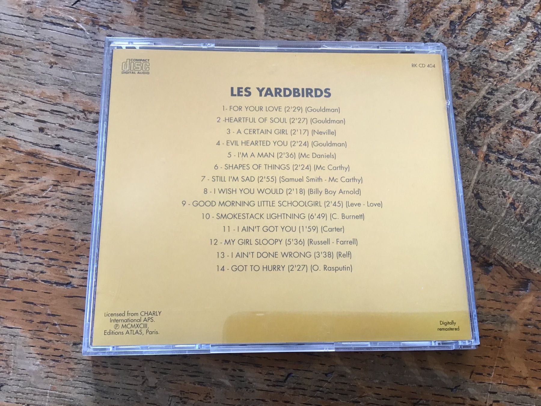 CDs: CD Les Yardbirds – D'occasion à Fully par Ruby97 2