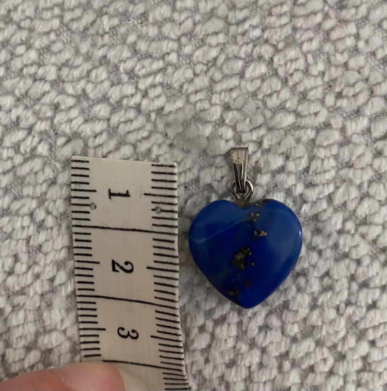 Anhänger: Hübscher Herzanhänger Lapislazuli 💙 – Gebraucht aus Wollerau von luxury_82 2